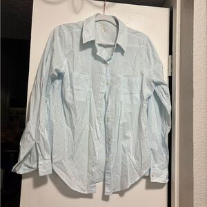 Lilly Pulitzer Light Blue Striped Casual Shirt